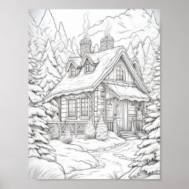 Póster Feliz Navidad Adultos Colores