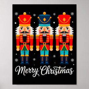 Póster Feliz Navidad Cascanueces Divertida Navidad Famili