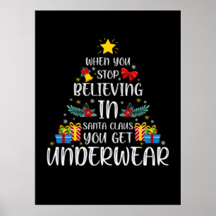 Póster Feliz Navidad cuando dejas de creer en