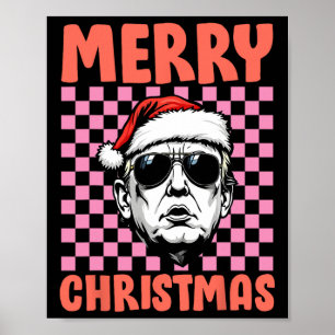 Póster Feliz Navidad, Donald Trump, fiesta de Navidad