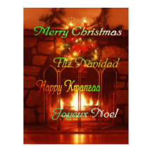 Feliz Navidad, en 4 idiomas, poster