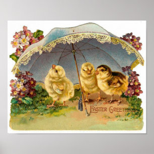 Póster Feliz Navidad en Pascua