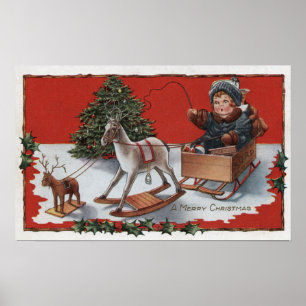 Póster Feliz navidad en una caja de jabón