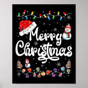 Póster Feliz Navidad Familia coincidiendo con Navidad San