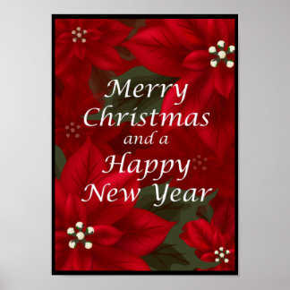 Póster Feliz Navidad Feliz Año Nuevo Poster