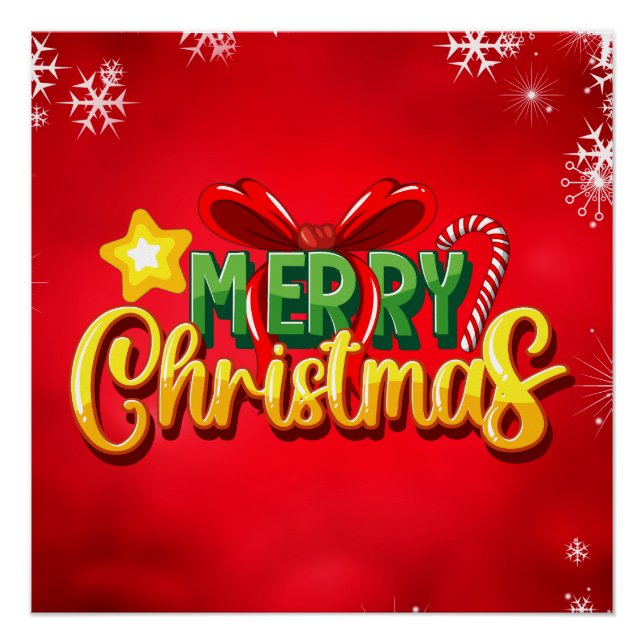 Póster Feliz Navidad Feliz Navidad Feliz Navidad Festivid (Anverso)