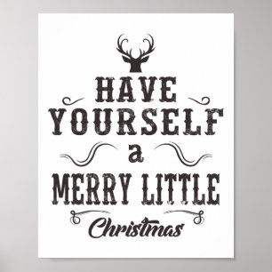 Póster Feliz Navidad Graciosa coincidencia de Navidad Fam