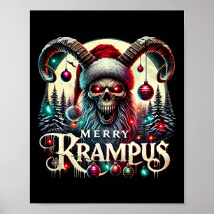 Póster Feliz Navidad Krampus Krampus Llega A La Ciudad