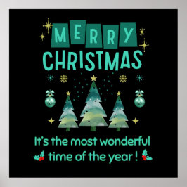 Póster Feliz Navidad - Maravilloso momento del año