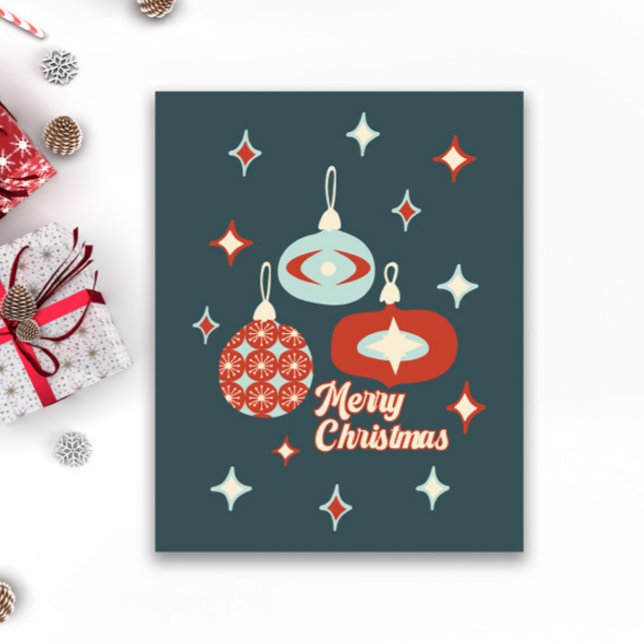 Póster Feliz Navidad Mid'Century Modern (Subido por el creador)