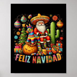 Póster Feliz Navidad Navidades divertidos en México