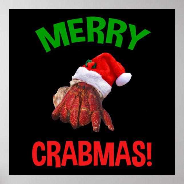 Póster ¡Feliz Navidad! Navidades graciosos heredan Crab L (Frente)