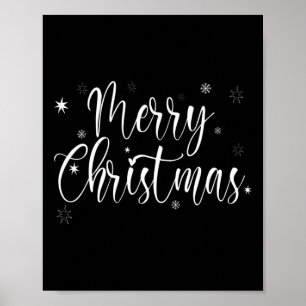 Póster Feliz Navidad navideña temporada de Navidad