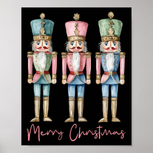 Póster Feliz Navidad Nochebuena de los hombres del Ballet