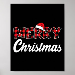 Póster Feliz Navidad Papá Noel Navidad