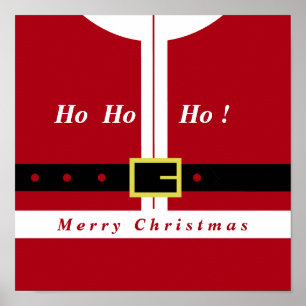 Póster Feliz Navidad - Papá Noel - Regalos Para Todos