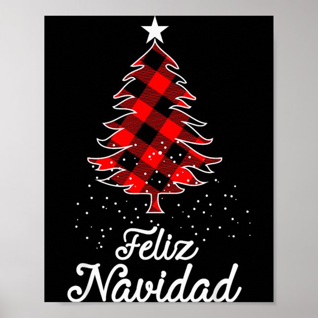 Póster Feliz Navidad Shirts Family - Christmas Trees Buff (Frente)