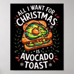 Póster Feliz Navidad Todo Lo Que Quiero De La Tostada De