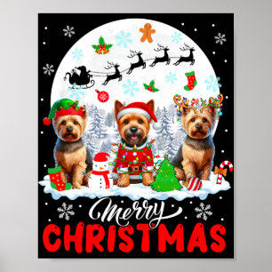 Póster Feliz Navidad Tres Reinos de Santa Elf Norwich T