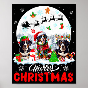 Póster Feliz Navidad Tres Reinos Santa Entlebucher M