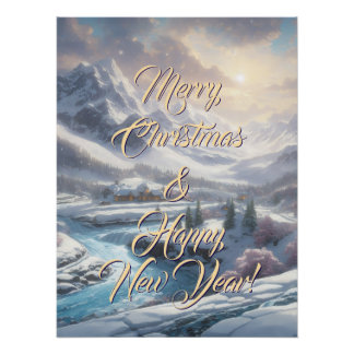 Póster ¡Feliz Navidad y Feliz Año Nuevo!