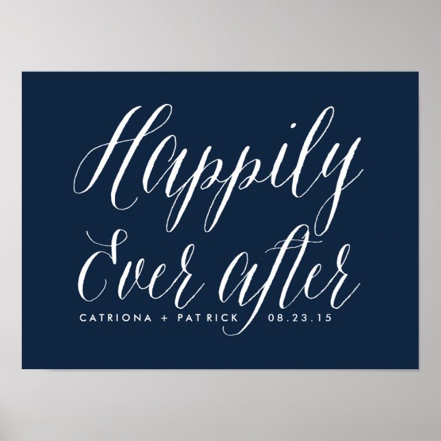 Póster Feliz Nunca Después De Un Poster Boda | Armada (Frente)
