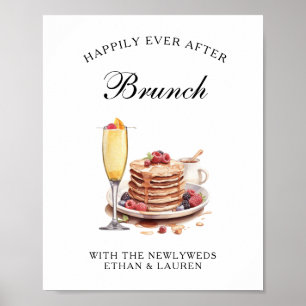 Póster Feliz Nunca Después Del Boda Brunch