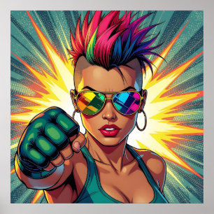 Póster ¡Feliz Orgullo! Lgbtqia+ Guay Chick