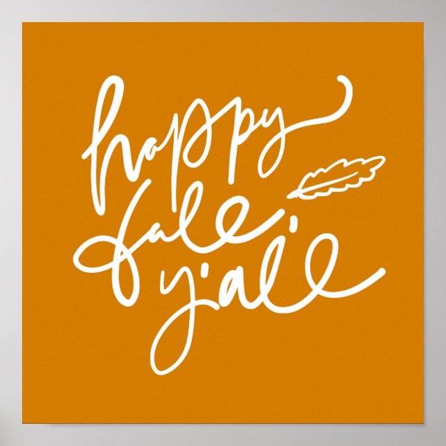 Póster Feliz otoño (Frente)