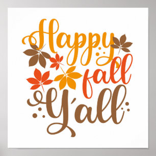 Póster Feliz otoño a todos