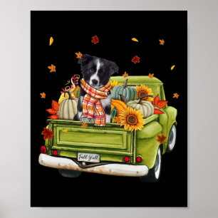 Póster Feliz otoño a todos los perros callejeros de la fr