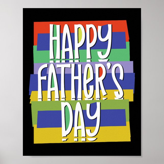 Póster Feliz Padre y#: s Día Papi para hija de papá (Frente)