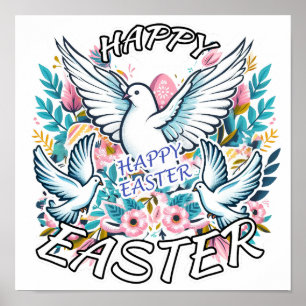Póster Feliz Pascua