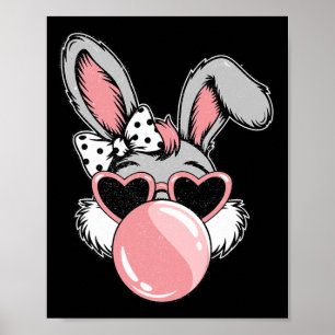 Póster Feliz Pascua Conejo de Pascua