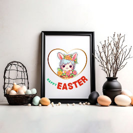 Póster Feliz Pascua - Huevo Hunter