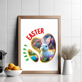 Póster Feliz Pascua - Isla de Pascua