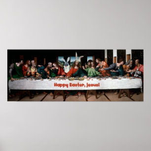 Póster ¡Feliz Pascua, Jesús! Funny Easter Poster