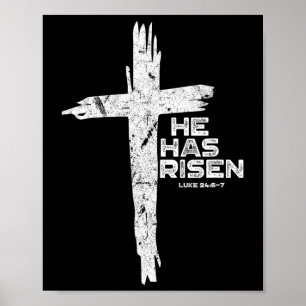 Póster Feliz Pascua Jesús, se ha vuelto cristiano religio