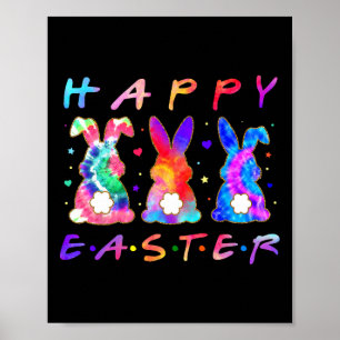 Póster Feliz Pascua Para Mujeres Familia Conyugal Blanca