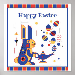 Póster Feliz Pascua Personalizado Lindo