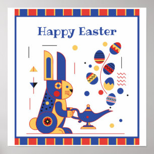 Póster Feliz Pascua Personalizado Lindo