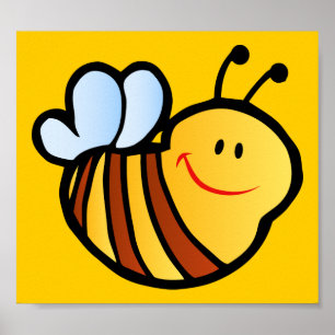 PÓSTER FELIZ PEQUEÑO BUMBLEBEE PERSONALIZADO CUTE MIEDO I