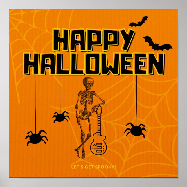 Póster Feliz Poster de Halloween (Frente)