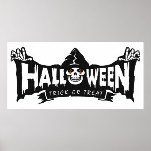Póster Feliz Poster de Halloween