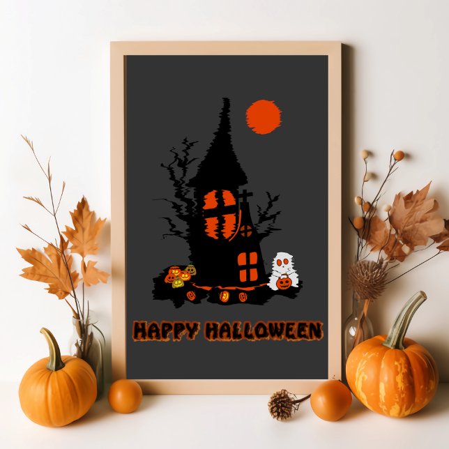 Póster Feliz Poster de Halloween (Subido por el creador)