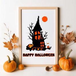 Póster Feliz Poster de Halloween