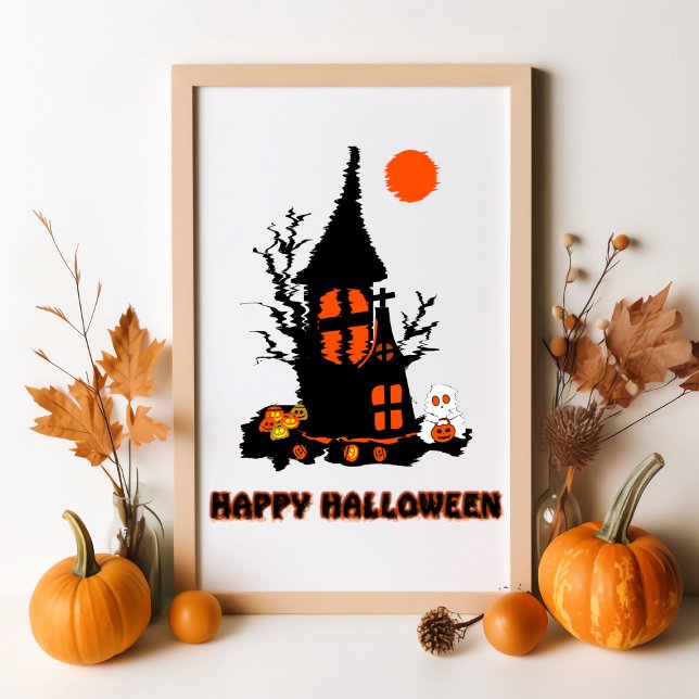 Póster Feliz Poster de Halloween (Subido por el creador)