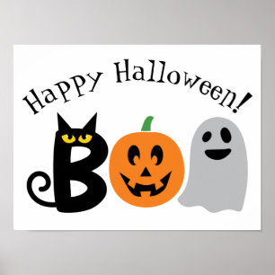 Póster Feliz Poster de Halloween
