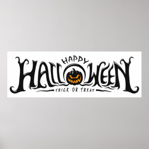 Póster Feliz Poster de Halloween