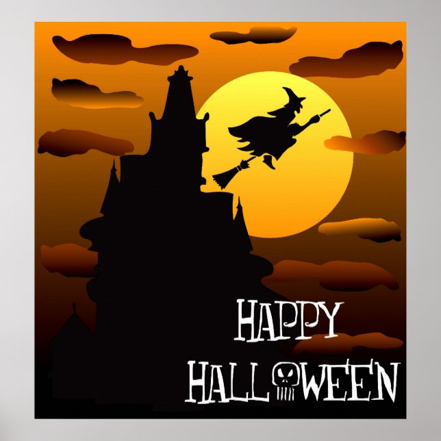 Póster Feliz Poster de la casa de Halloween 2 (Frente)